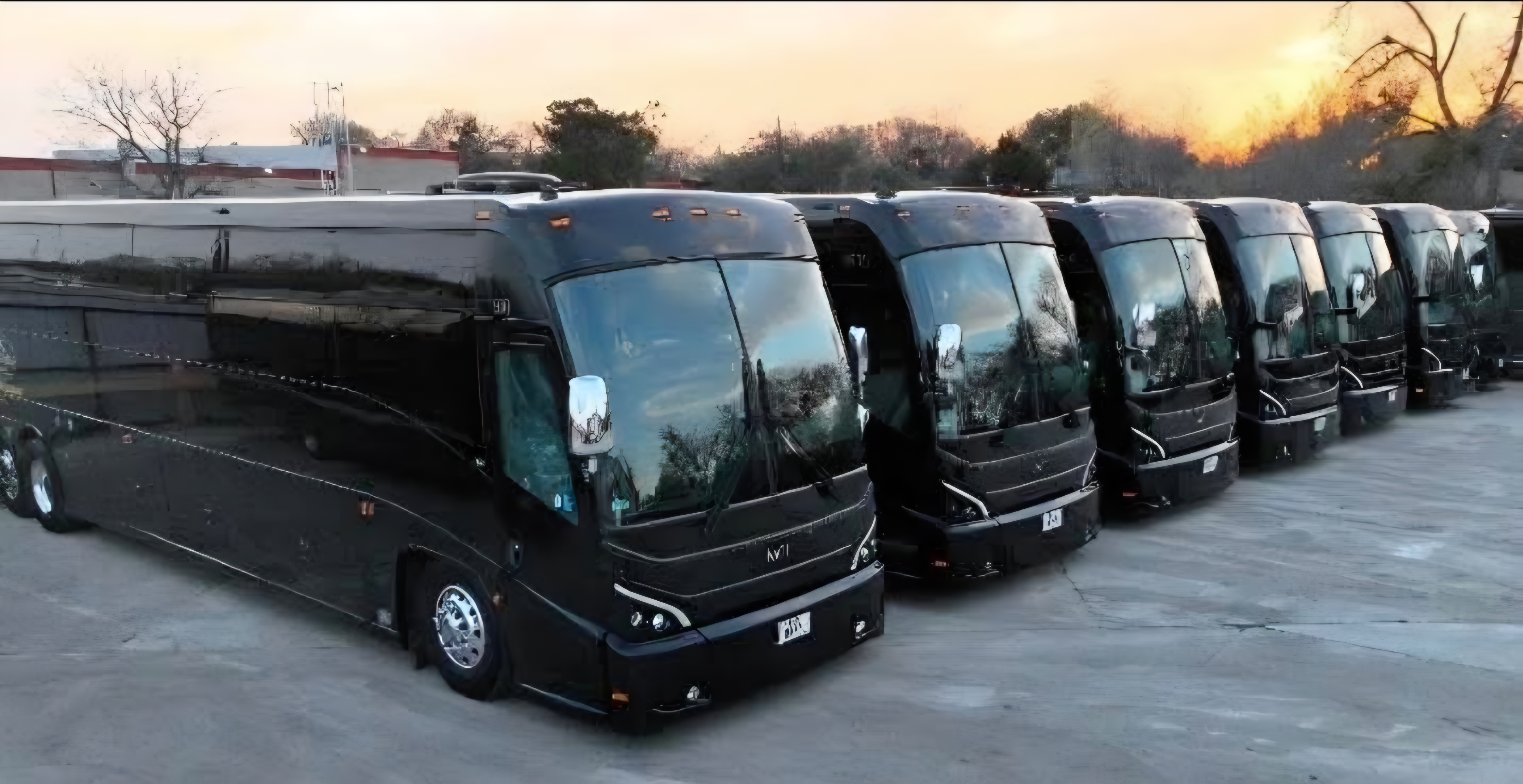 Executive bus fleet for group transportation