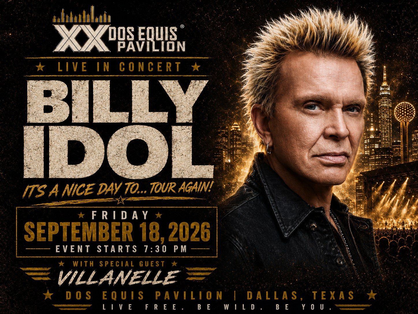 Billy Idol — DFW black car & chauffeur service