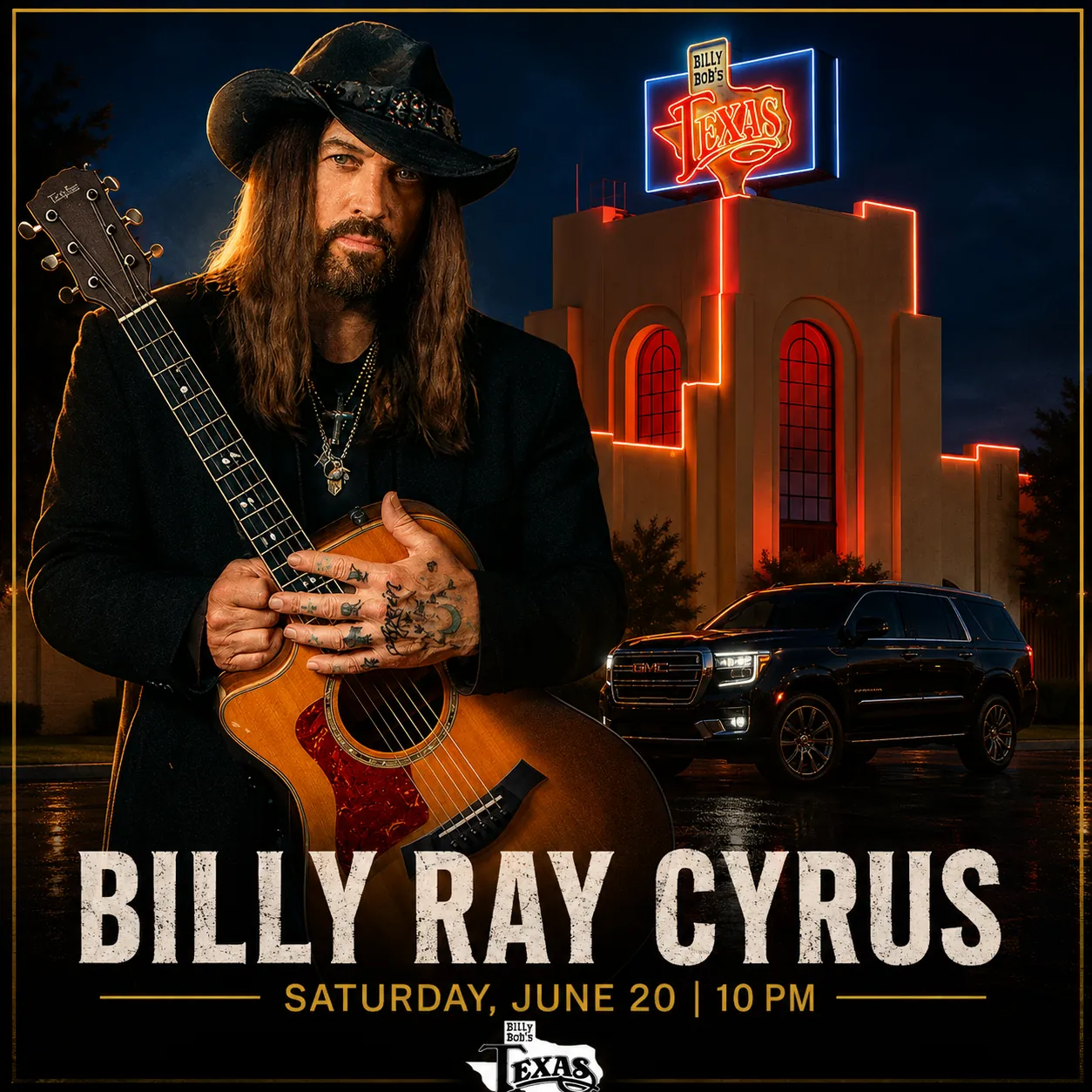 Billy Ray Cyrus at Billy Bob's Texas Fort Worth June 20 2026