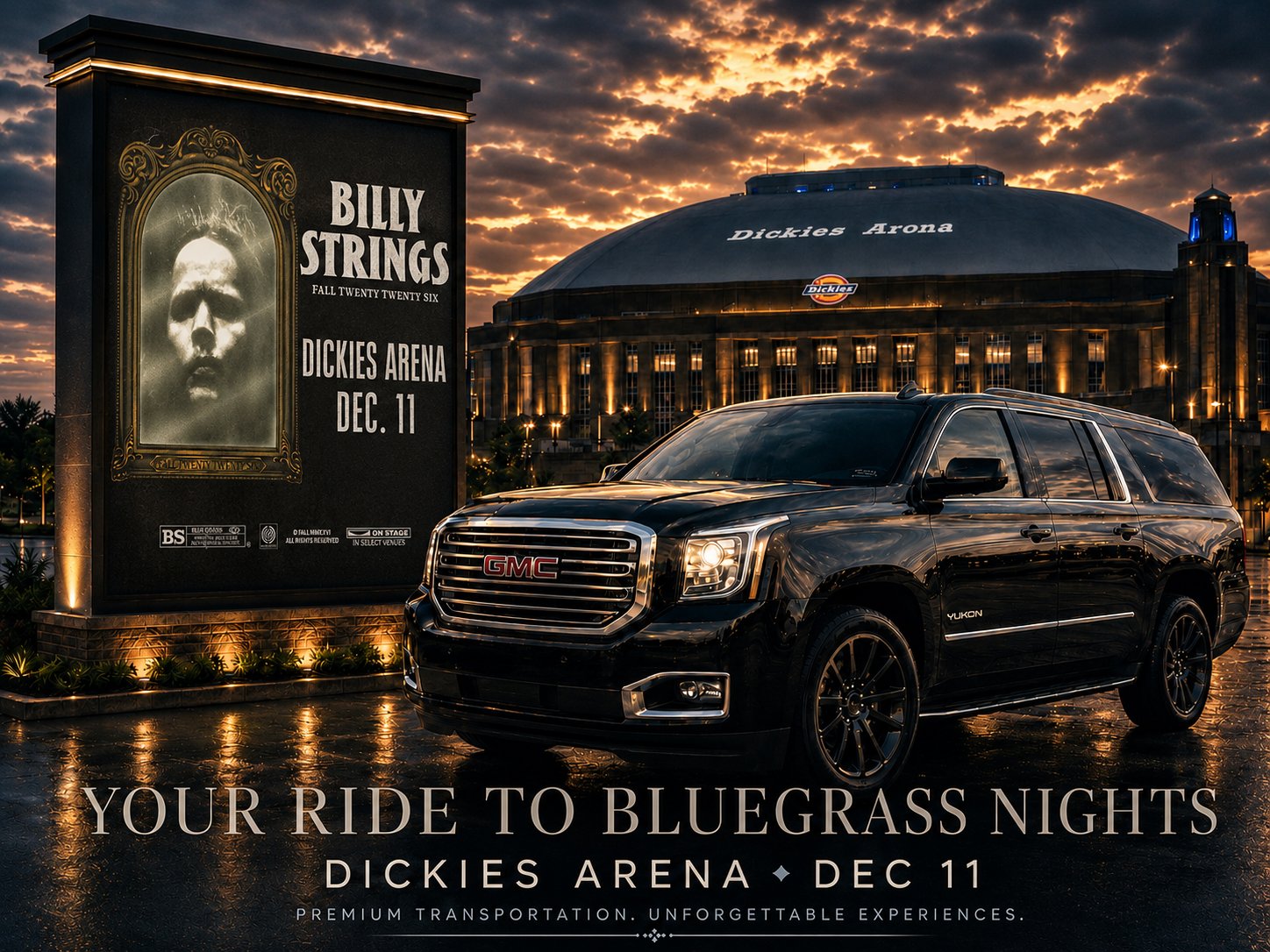 Billy Strings — DFW black car & chauffeur service