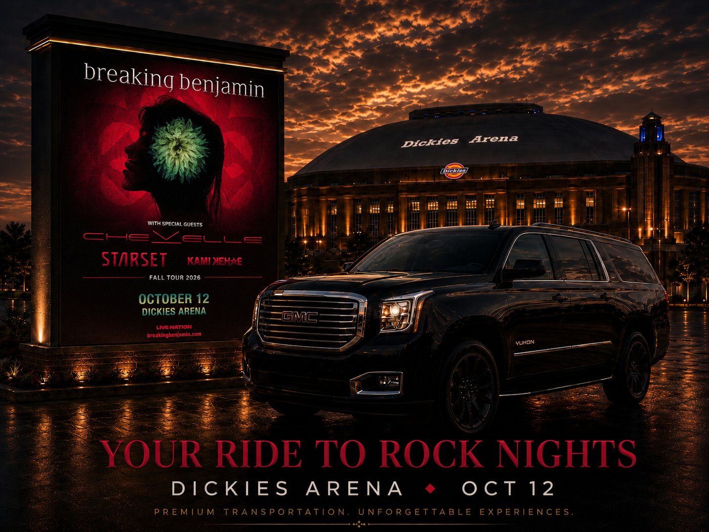 Breaking Benjamin — DFW black car & chauffeur service