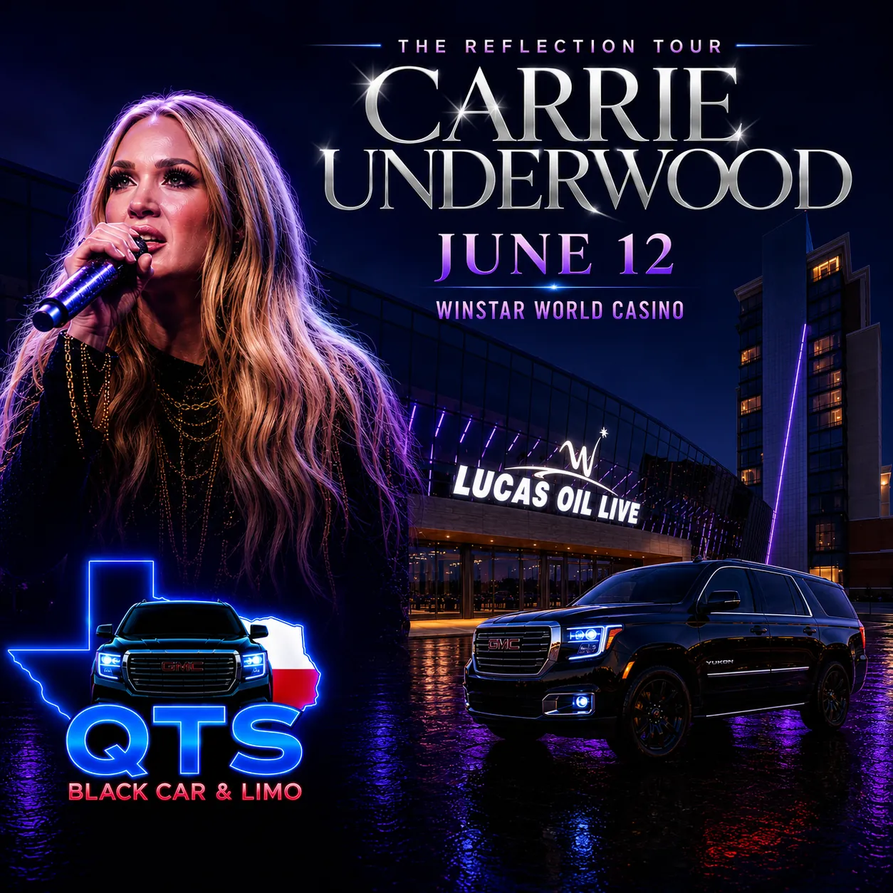 Carrie Underwood Reflection Tour at Lucas Oil Live at WinStar World Casino June 2026