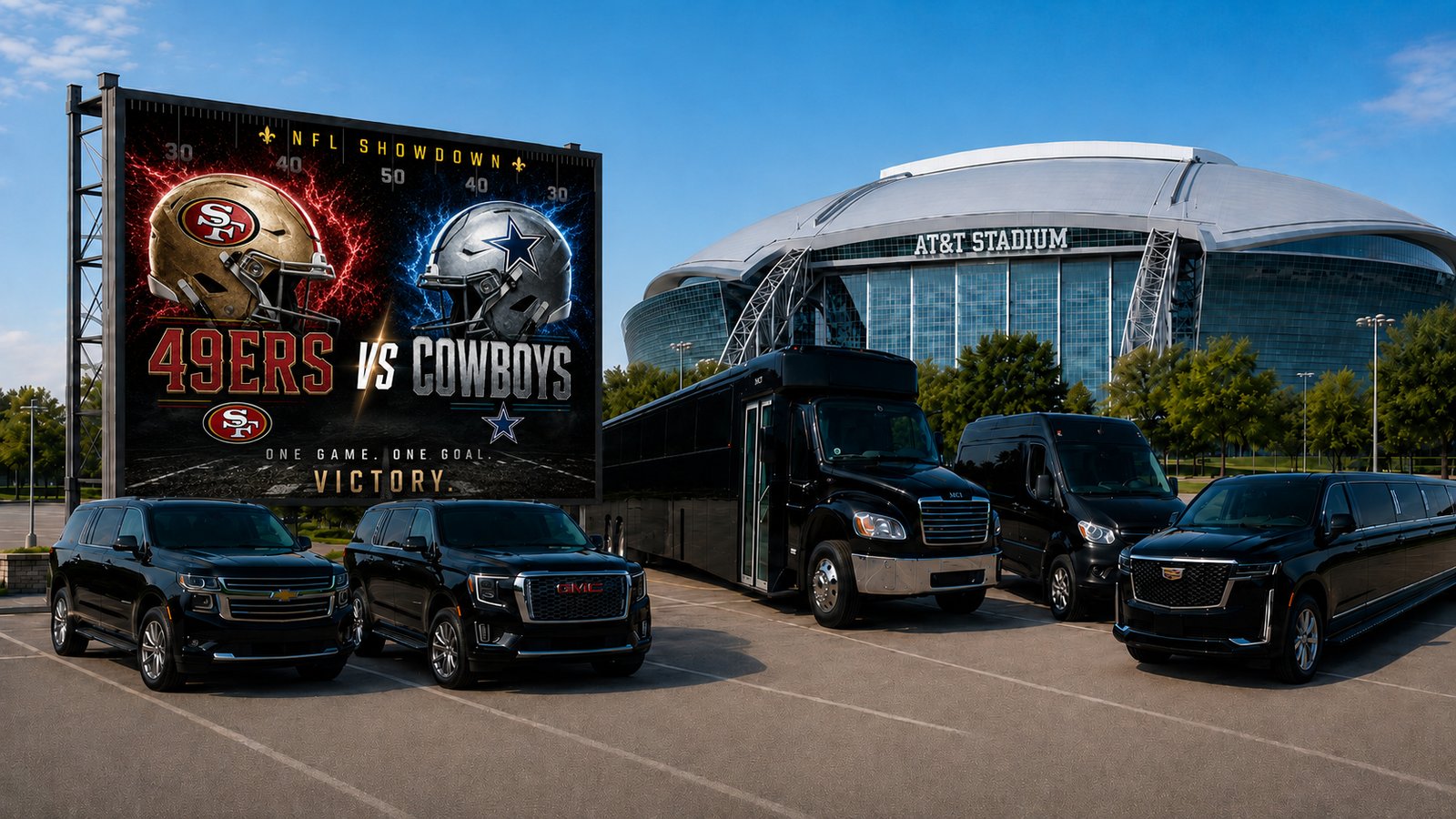 Cowboys vs 49ers — DFW black car & chauffeur service