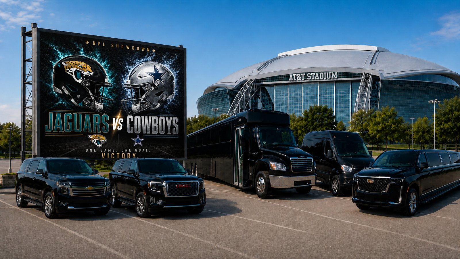 Cowboys vs Jaguars — DFW black car & chauffeur service