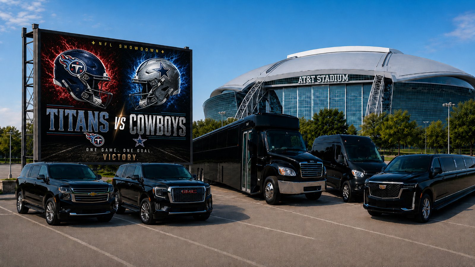 Cowboys vs Titans — DFW black car & chauffeur service