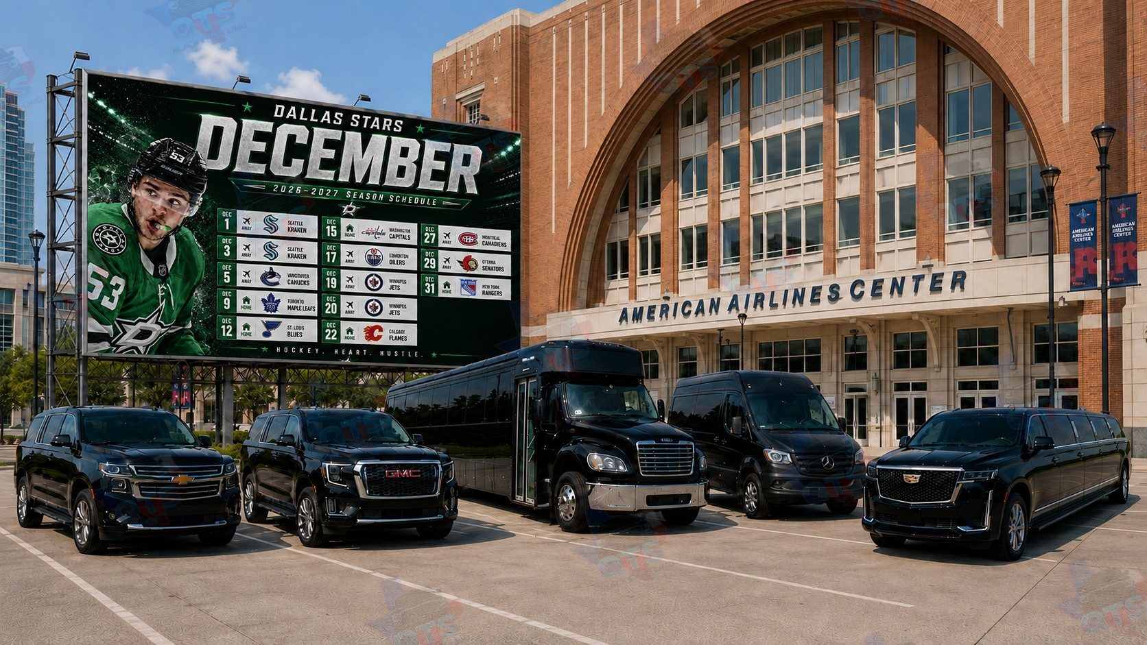 Dallas Stars December Home Games at American Airlines Center — Ride Guide