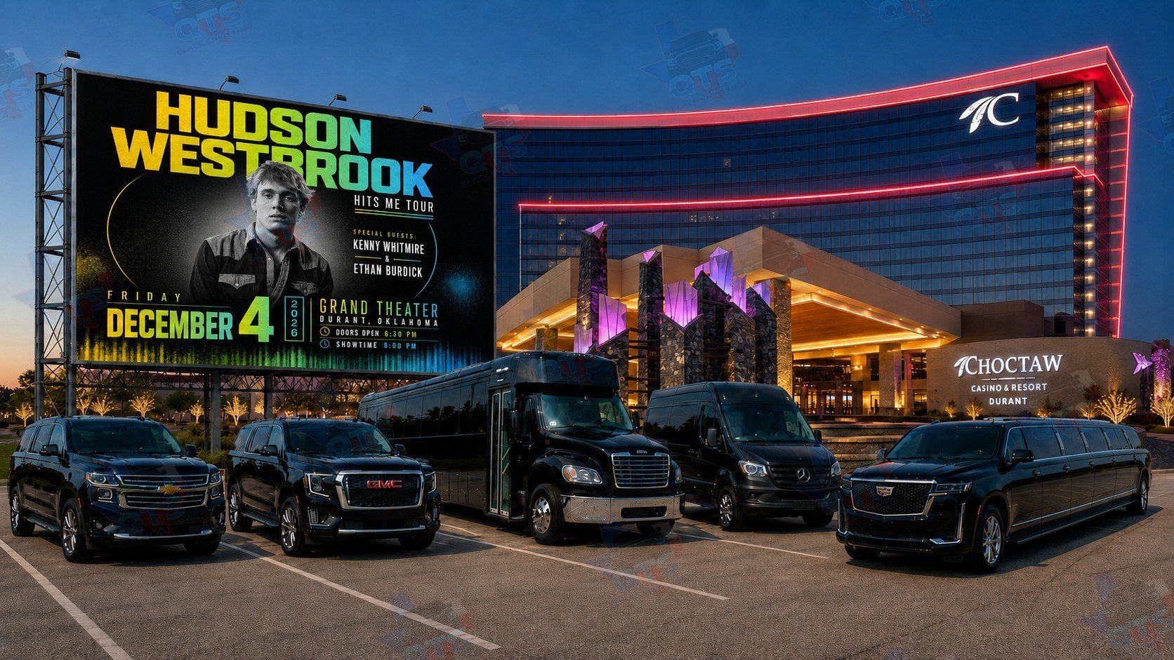 Hudson Westbrook at The Grand Theater at Choctaw — Dec 4 Ride Guide