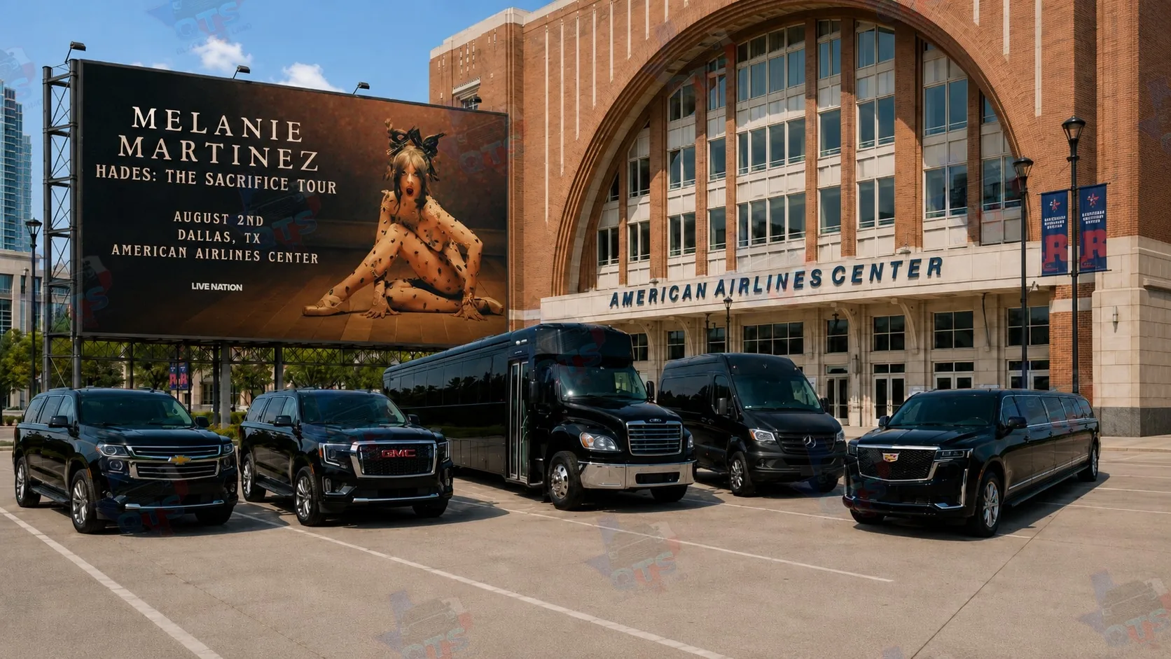 American Airlines Center Dallas — black car service for Melanie Martinez HADES The Sacrifice Tour August 2 2026