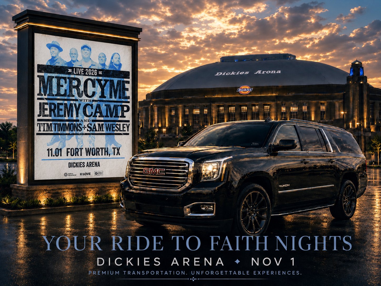MercyMe & Friends — DFW black car & chauffeur service