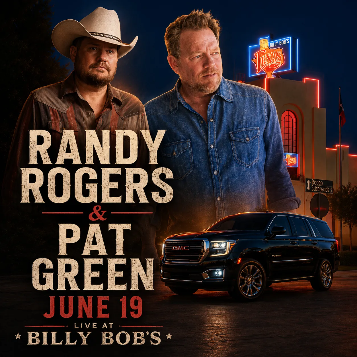 Randy Rogers Band and Pat Green at Billy Bob's Texas June 19 2026