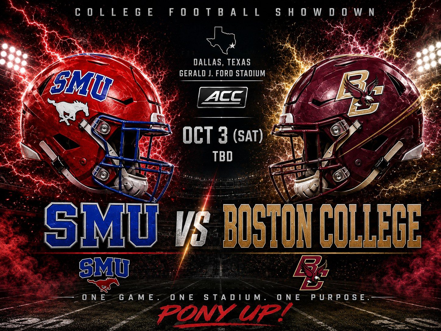 SMU vs Boston College — DFW black car & chauffeur service
