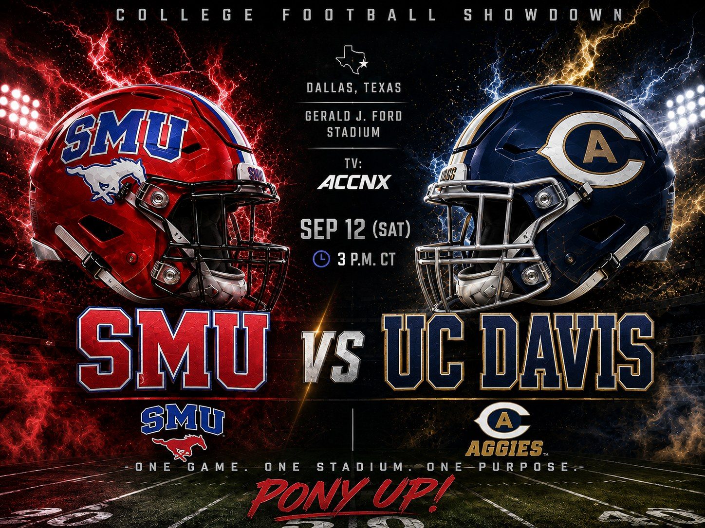 SMU vs UC Davis (Home Opener) at Gerald J. Ford Stadium, Dallas — Saturday, September 12, 2026 black car service