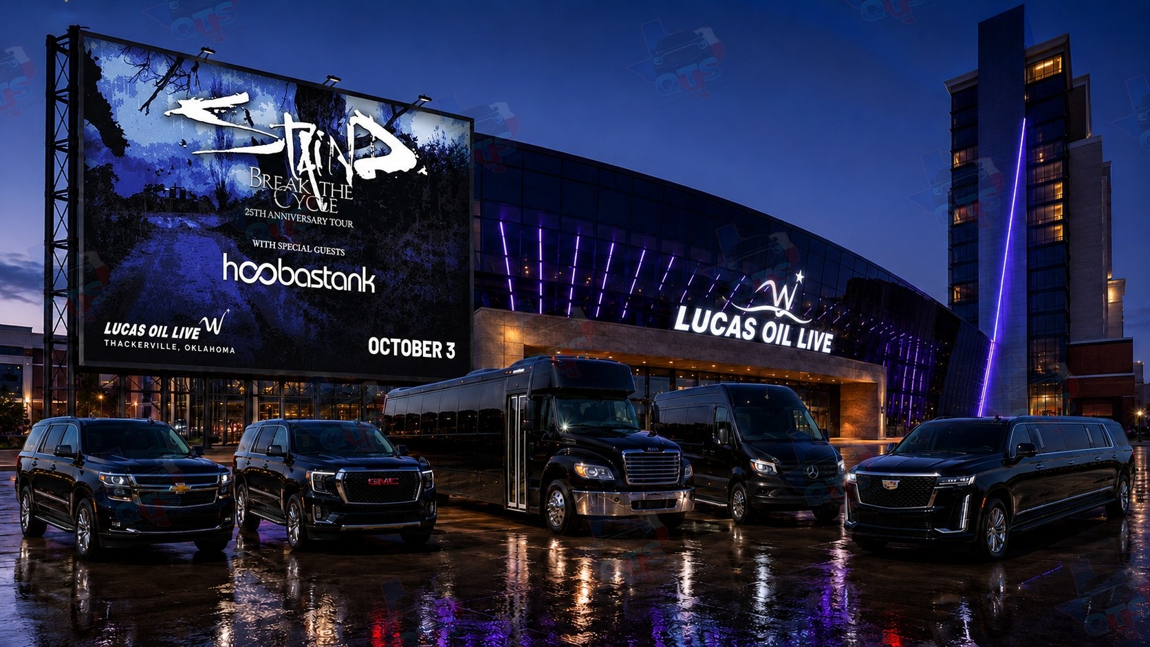 Staind with Hoobastank — DFW black car & chauffeur service