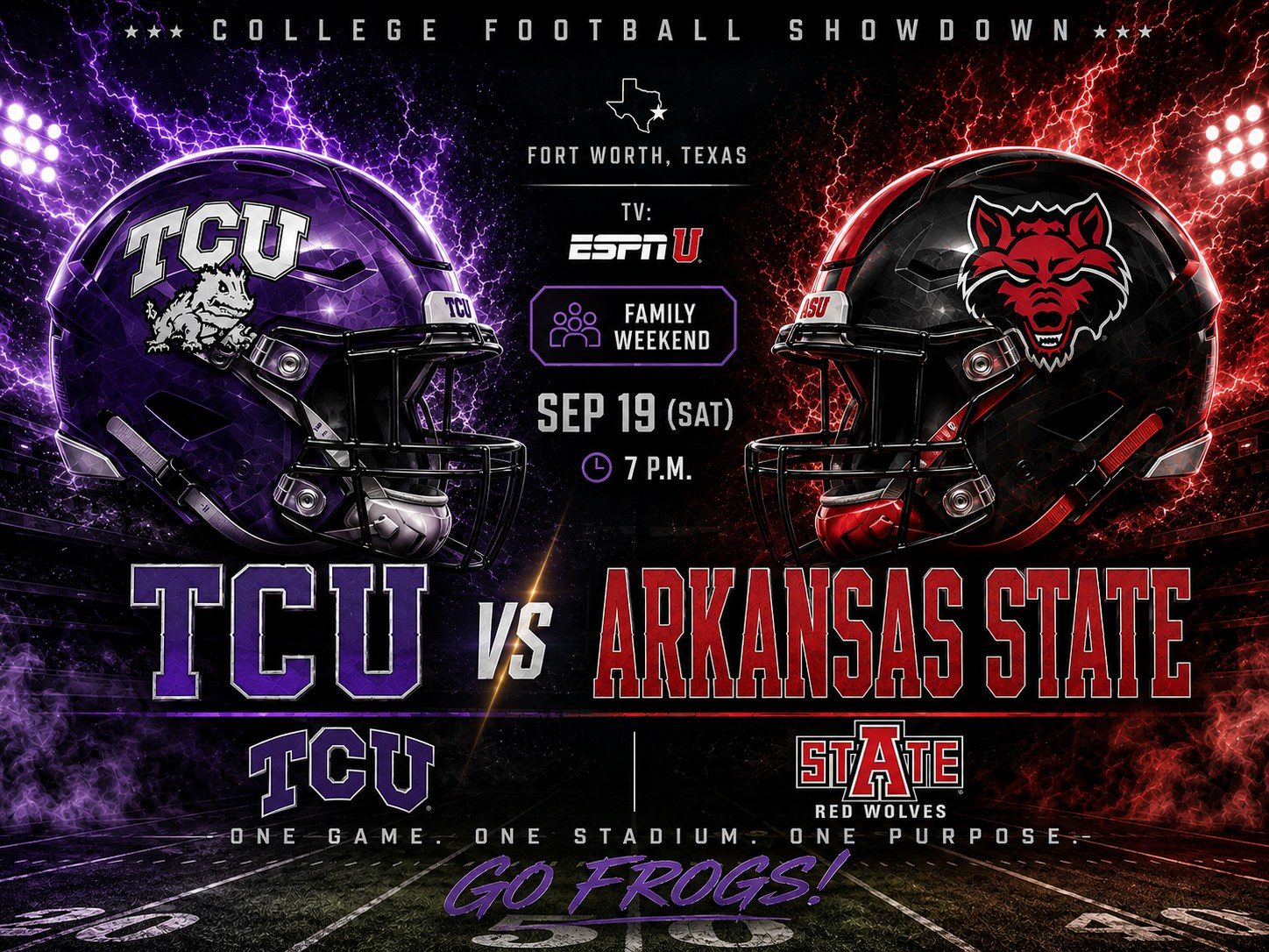 TCU vs Arkansas State — DFW black car & chauffeur service